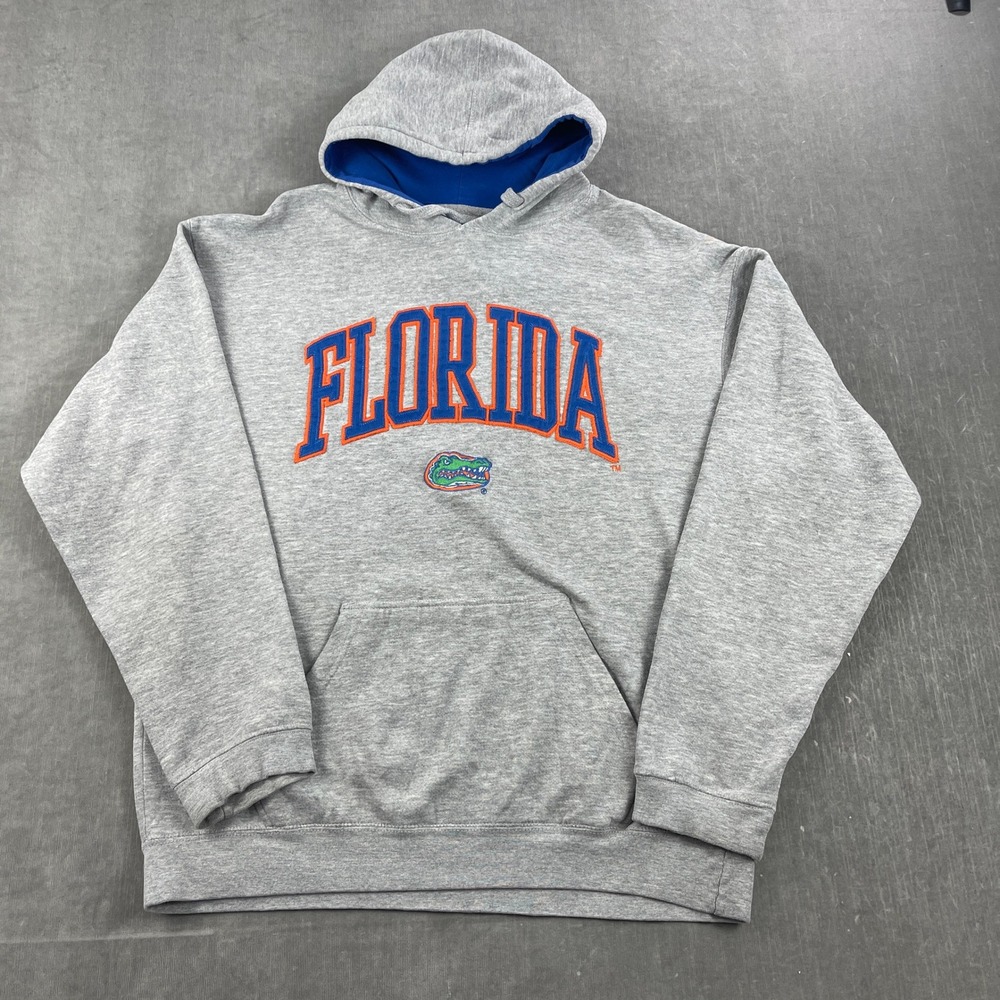 Florida Gators J. America Mens X-Large Gray Hoodie Embroidered Logo Pullover